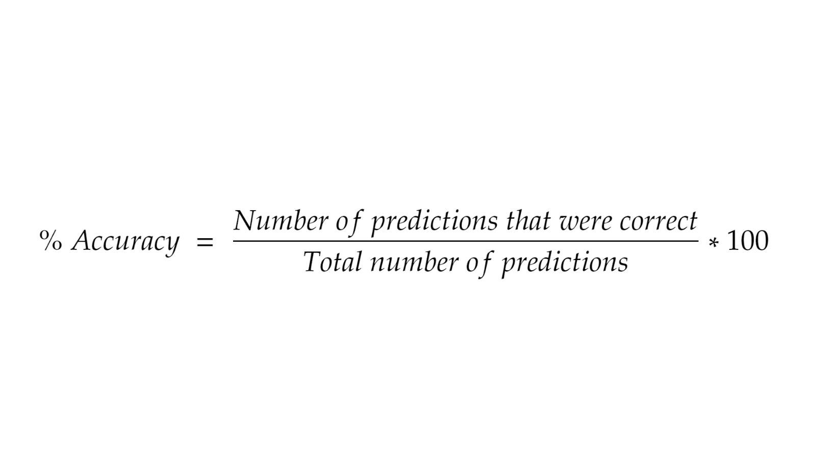 accuracy in machine learning python