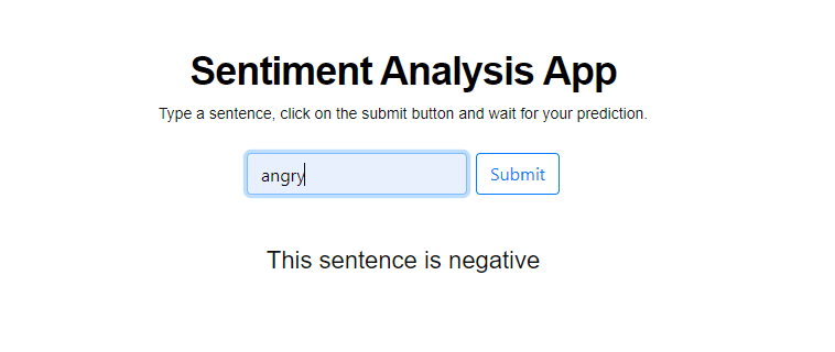 sentiment analysis using flask